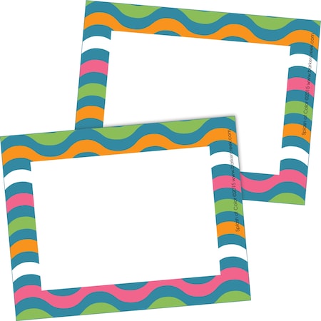 Barker Creek Splash of Color Name Tags/Self-Adhesive Labels, 90/Set, PK90 3768